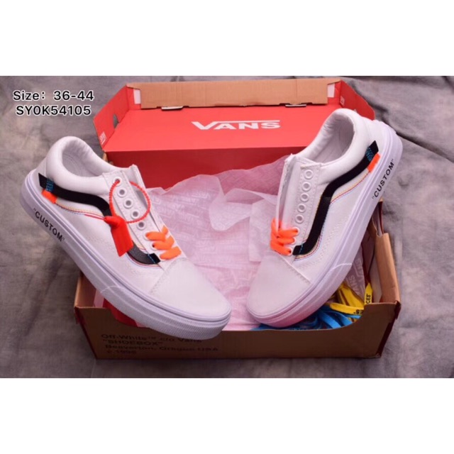 off white vans pink