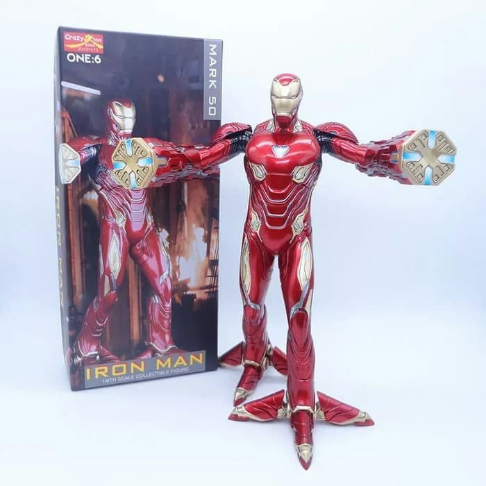 CRAZY TOYS IRON MAN MARK 50 AVENGERS INFINITY WAR 1/6 COLLECTIBLE ...