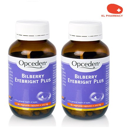 Free Hand Sanitizer Opceden Bilberry Eyebright Plus 60 Veg Capsules X 300mg Twin Pack Exp 04 2022