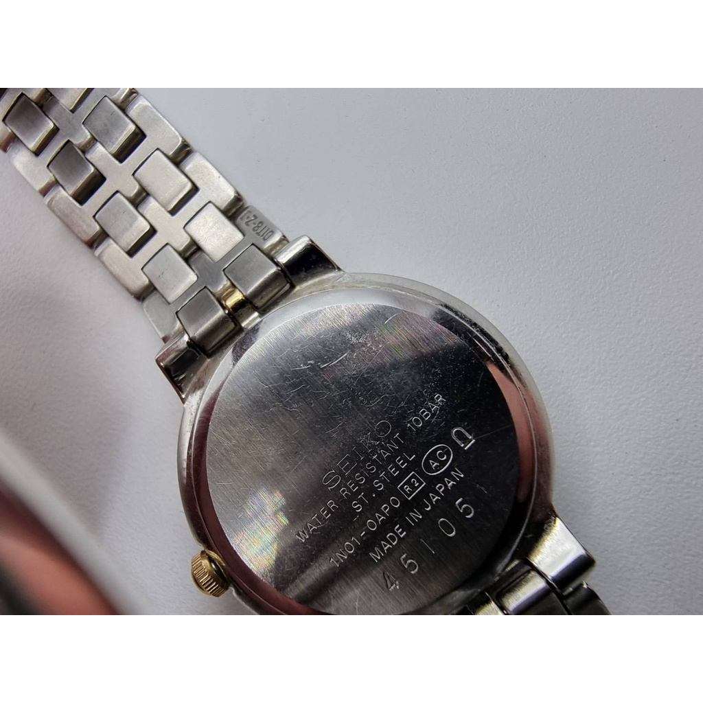 Seiko 1NO1-OAPO Analog Wrist Watch Water Resistant 10BAR Stainless Steel |  Shopee Malaysia