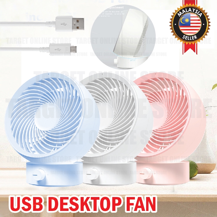 USB Desktop Fan Portable Mini Cooling Fan Strong Wind Quiet Operation Office Bedroom/Kipas Mini USB