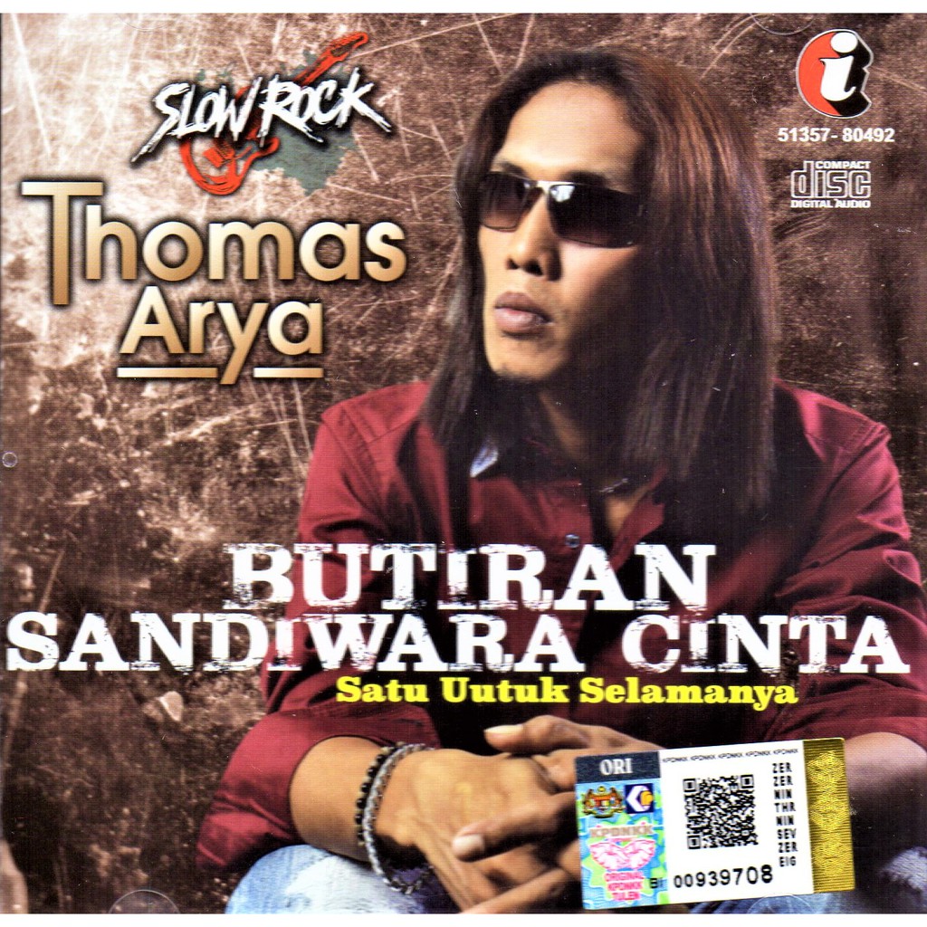 Thomas Arya Butiran Sandiwara Cinta Slow Rock Cd Shopee Malaysia