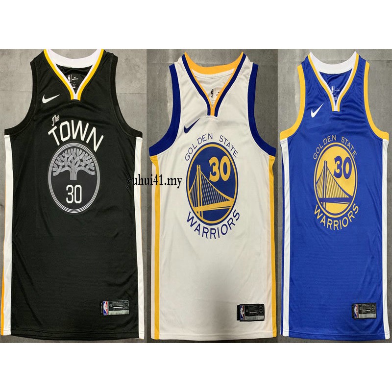 warriors black and blue jersey