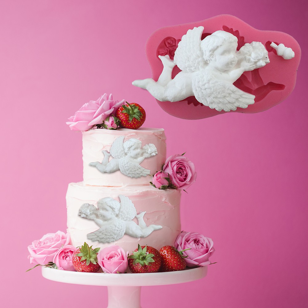 3d Cartoon Angel Mould Fondant Silicone Decoration Mold Diy Cake