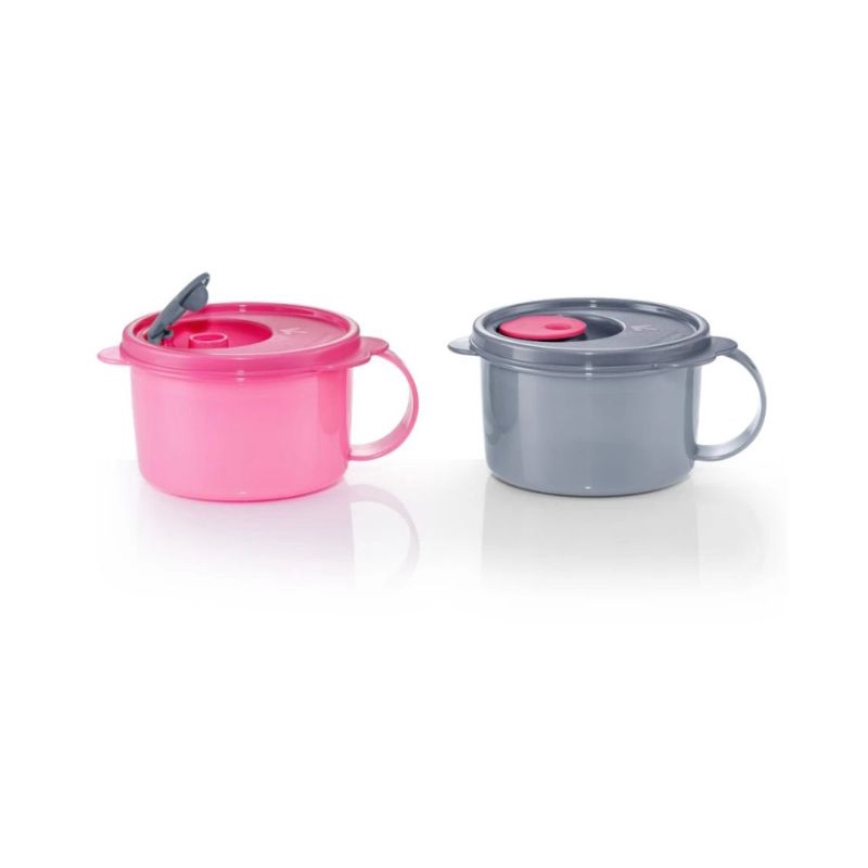 Tupperware Crystalwave Soup Mug(2)460ml