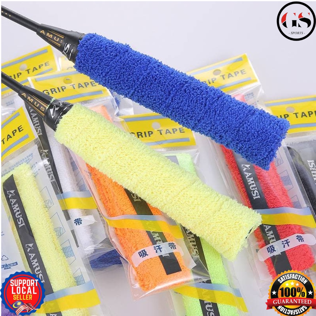 Good Quality Badminton Cotton Towel Racket grip Kain absorb sweat Tennis Squash Fishing Rod tape multiuse racquet 多用途手胶