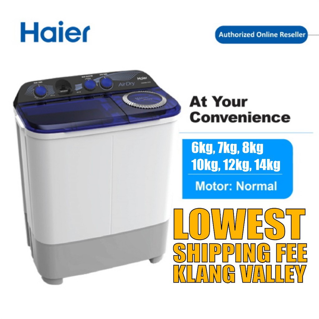 [Offer] Haier Semi Auto 6KG / 7KG / 8KG / 10KG / 12KG / 14KG Top Load