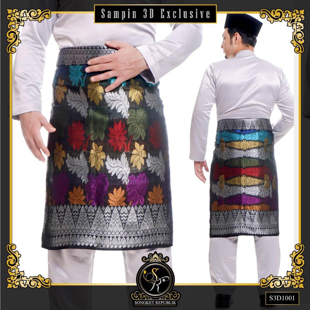KAIN SAMPING SONGKET 3D HARI RAYA EKSKLUSIF Shopee Malaysia