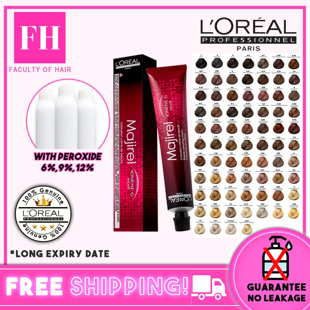 Loreal Colour 50ml Loreal Majirel Hair Dye Color With Developer
