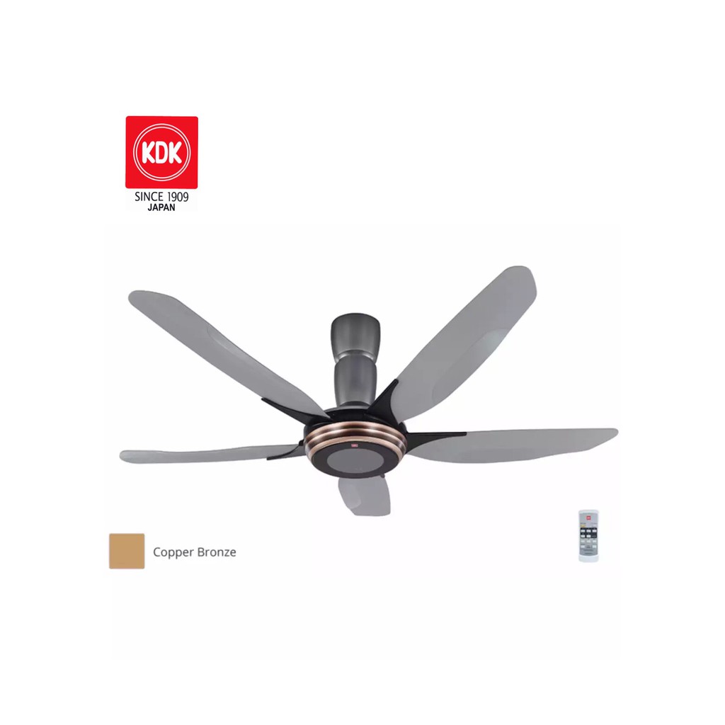 Kdk K15y2 Co 60 5 Blade Remote Control Ceiling Fan Bronze V Touch