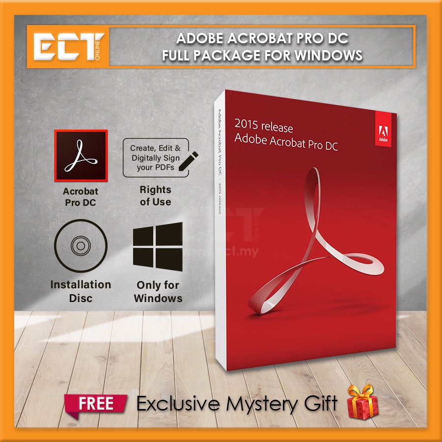 Adobe Acrobat Pro DC Full Package For Windows (Commercial Pack ...