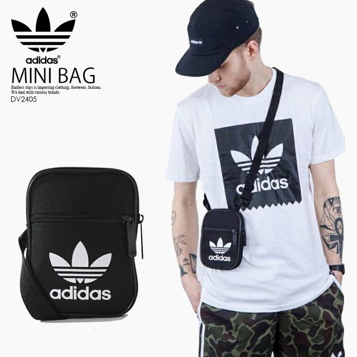 Adidas Originals Side Backpack Oblique Backpack Clover Black Dv 2405 |  Shopee Malaysia