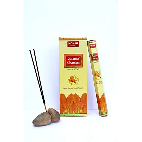 MOKSH CHAMPA HEXAGONAL INCENSE STICK (6 units x 20 sticks) | Shopee ...