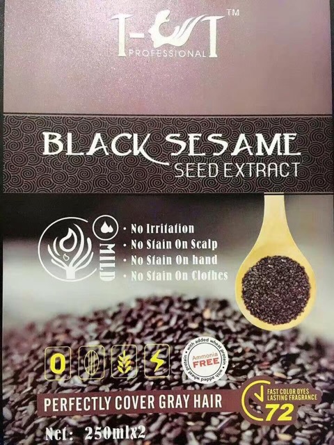 Black Sesame Seed Extract Hair Colour（AmmoniaFree） | Shopee Malaysia