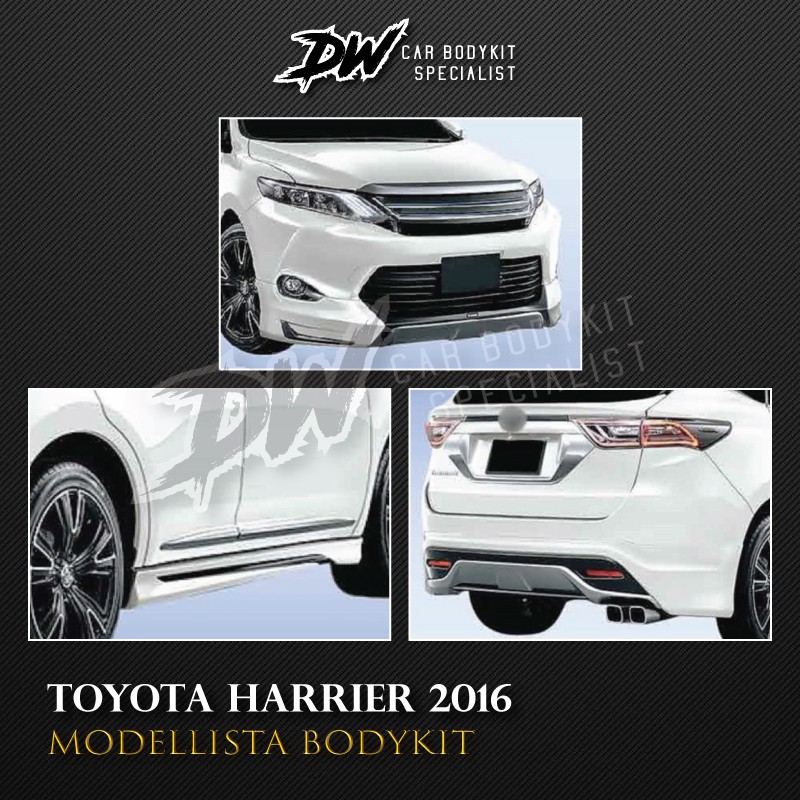 Toyota Harrier 2016 Modellista Bodykit Fullset/Parts Shopee Malaysia