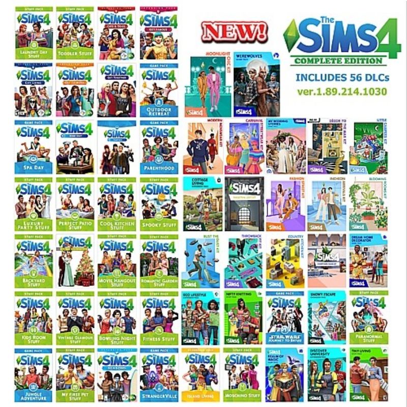 [PC] The Sims 4 Complete Edition + Full DLC [ONLINE & OFFLINE] v1.89. ...