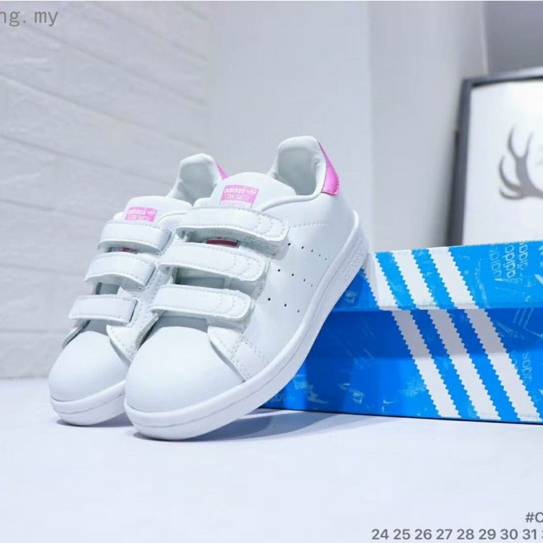 stan smith velcro pink