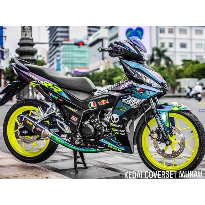 Coverset Dan Sticker Honda Rs150 Shark V1 V2 Capang Dan Tutup Capang Shopee Malaysia