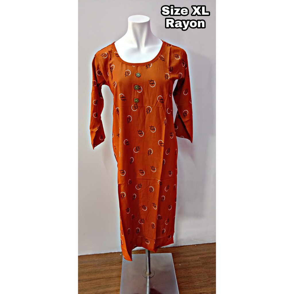 Kurti Kurtis Kurta Ladies Tops Kurti Murah Rayon Kurti Cotton Kurtis Kurta Murah Blouse Murah Punjabi Shopee Malaysia