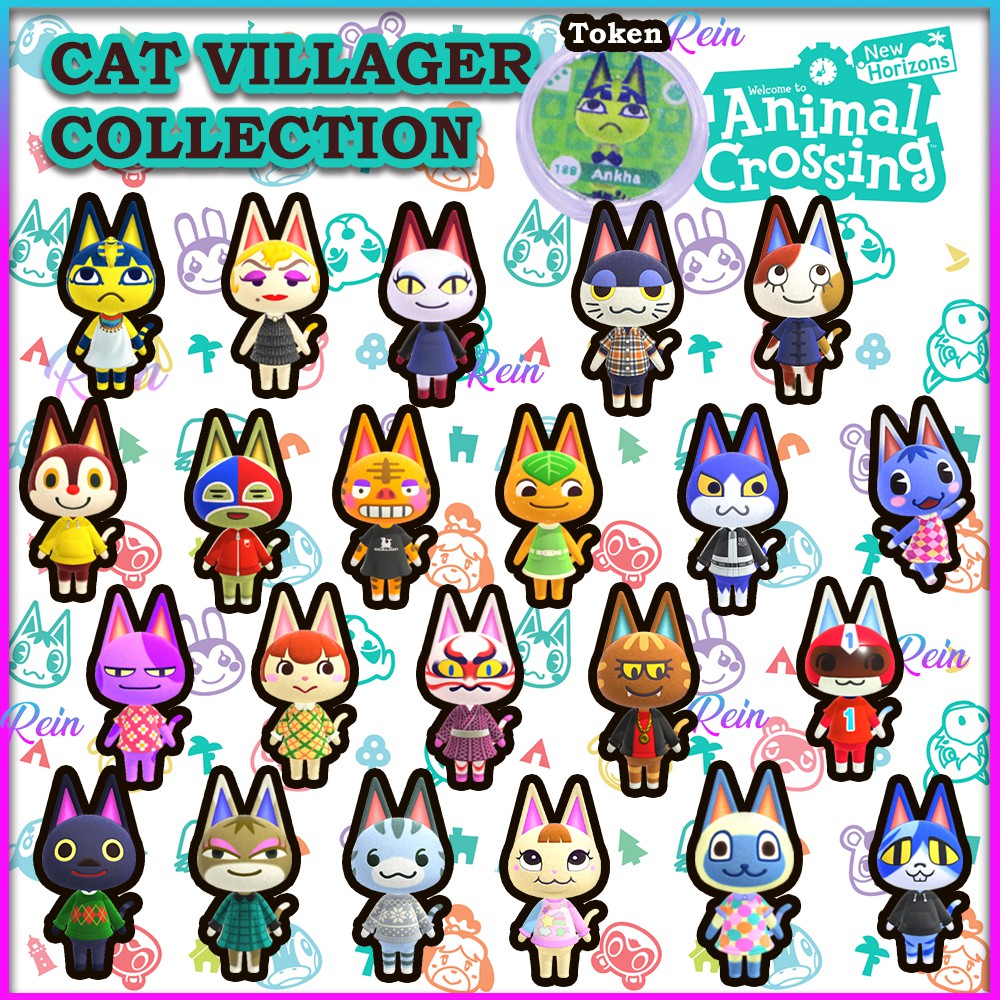 🔥 Ready Stock 🔥 🐻🦊🦉 Animal Crossing Amiibo Tokens Any Amiibo Cat  Villager Collection Mitzi Kiki Kabuki Olivia Rosie ⚪ | Shopee Malaysia