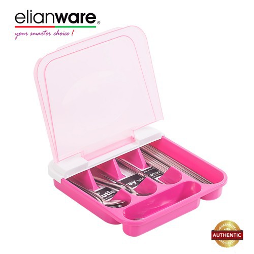 Elianware Dust Free Cutlery Tray with Removable Cover (2.7L)