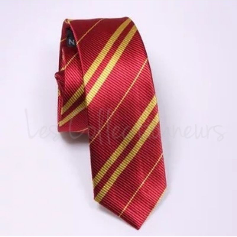Harry Potter Necktie Striped Tie Adult Gryffindor Slytherin Ravenclaw Hufflepuff 