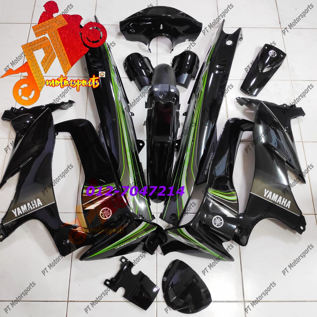 Yamaha 125ZR 125Z All Black Hitam Hijau Lumut Sticker Special Sticker ...