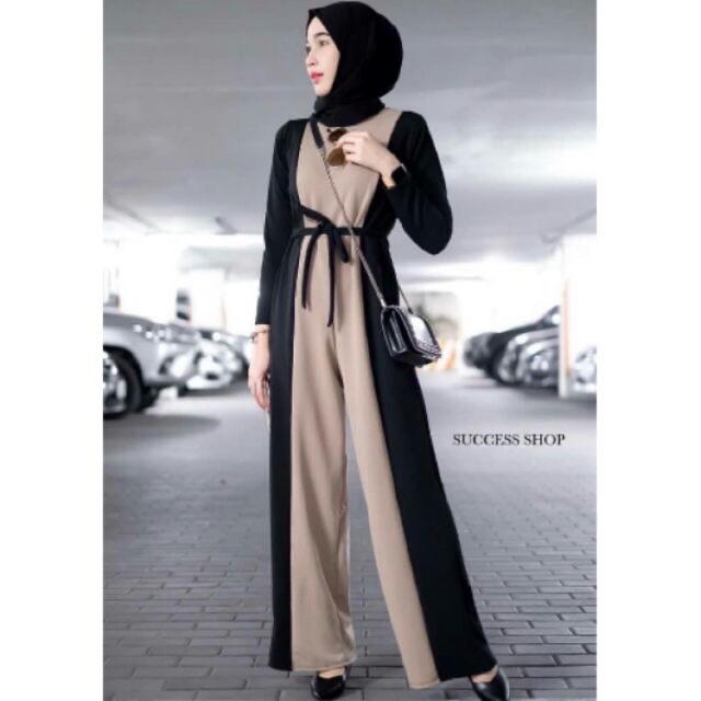 jumpsuit dress muslimah