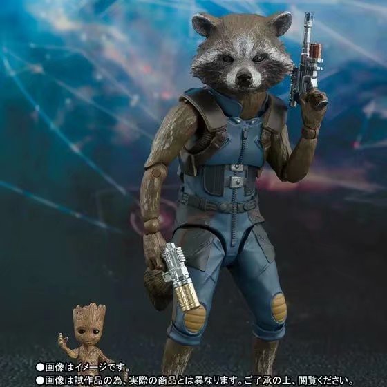 rocket and groot figure