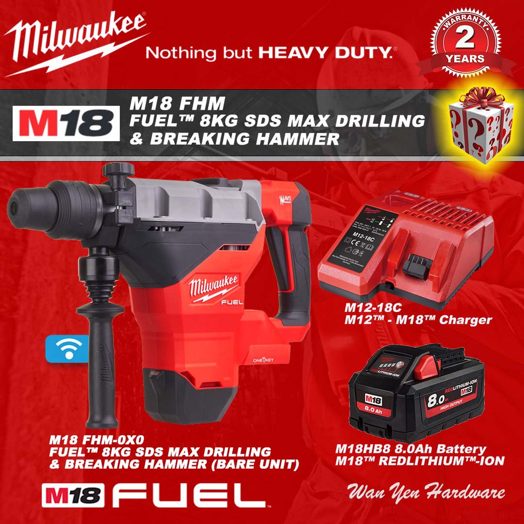 Milwaukee M Fhm Fuel Kg Sds Max Drilling Breaking Hammer Shopee