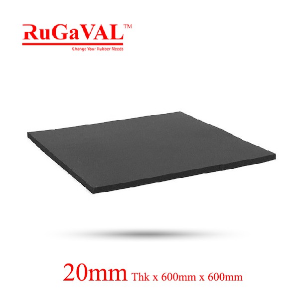 Neoprene Sheet,(Size:20mm(T)x600mmx600mm), Chloroprene rubber (CR ...