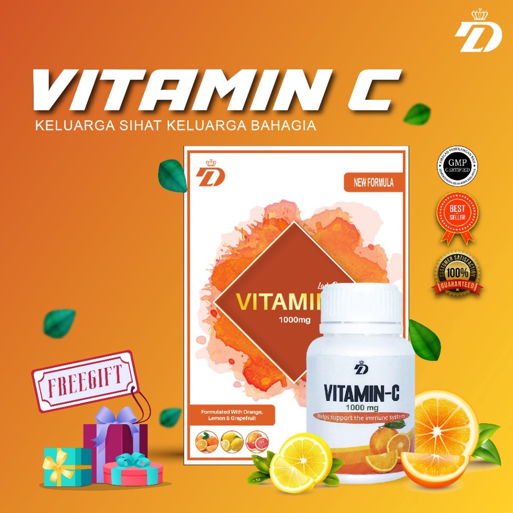 Vitamin C Glow Vitamin C 1000mg For Hair And Skin Health Orange 60 S Shopee Malaysia