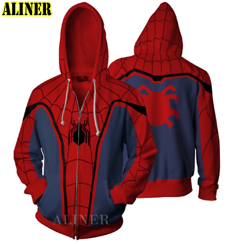 spiderman pullover hoodie