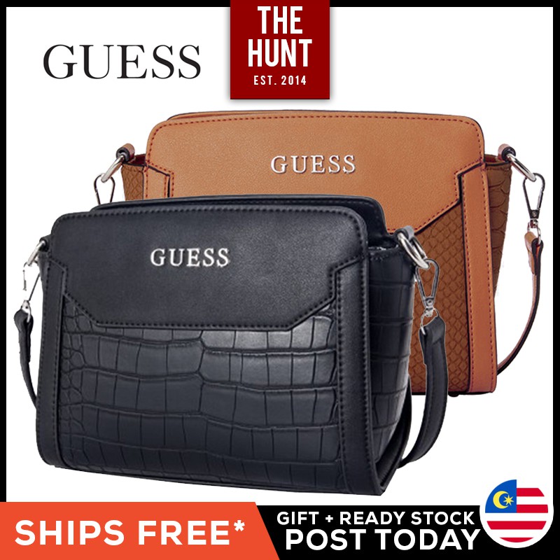 guess croc shoulder bag