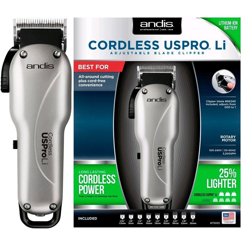 andis nation cordless uspro li fade adjustable fade clipper