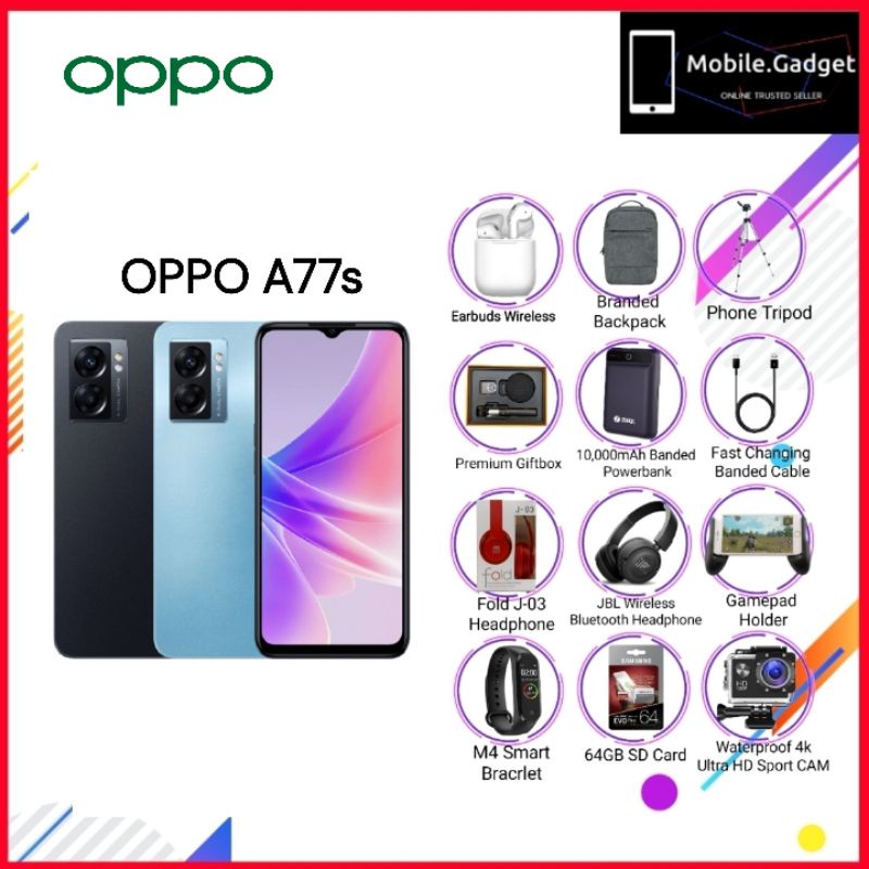 OPPO A77s | 8GB (+5GB) RAM 128GB ROM | Shopee Malaysia