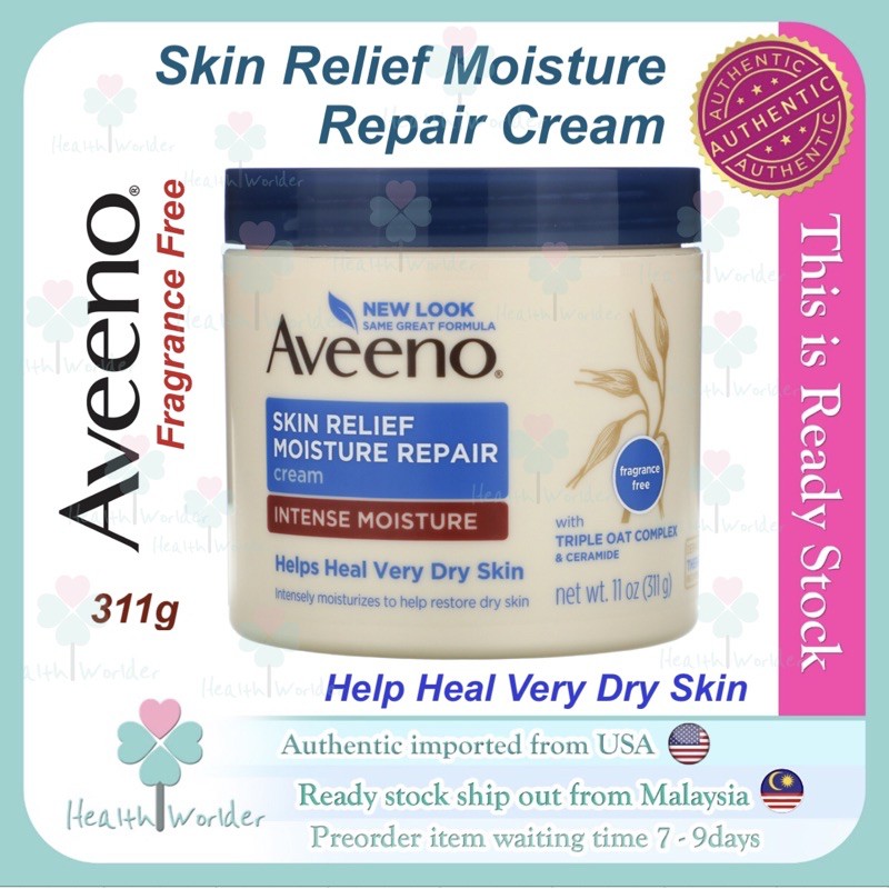 aveeno skin relief moisture repair cream 311g