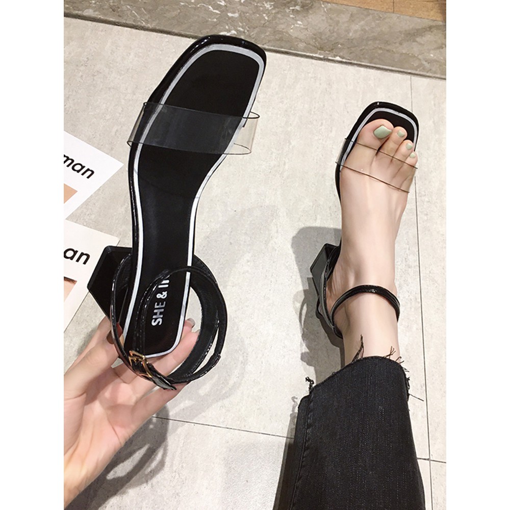 strapless sandals with heels