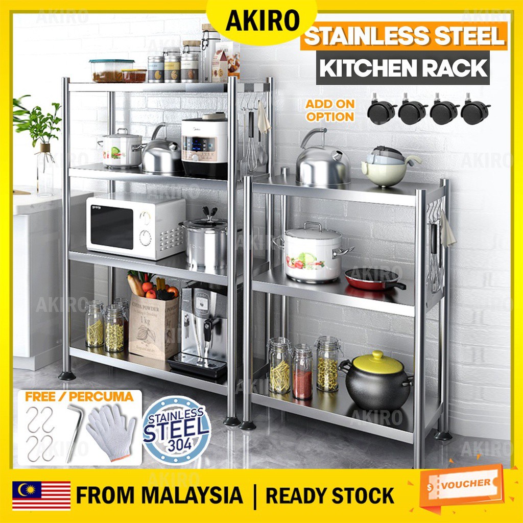 Stainless Steel Kitchen Rack Shelf Prices And Promotions Jul 2021 Shopee Malaysia