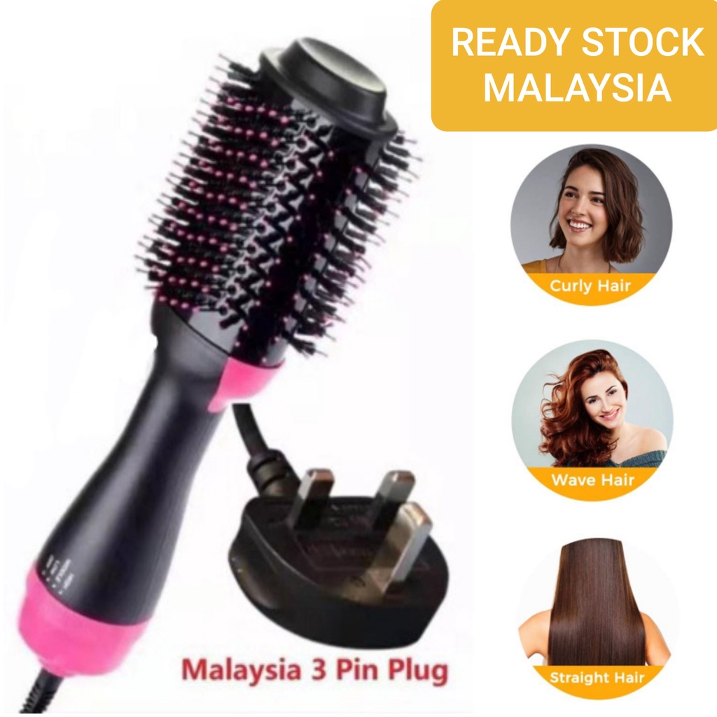 Original Guarantee Hair dryer 3 in 1 negative ion hot air dryer curly hair straight hair style Malaysia plug