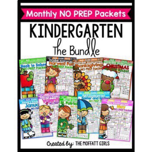 Download Kindergarten Bundle Worksheets Digital File Shopee Malaysia