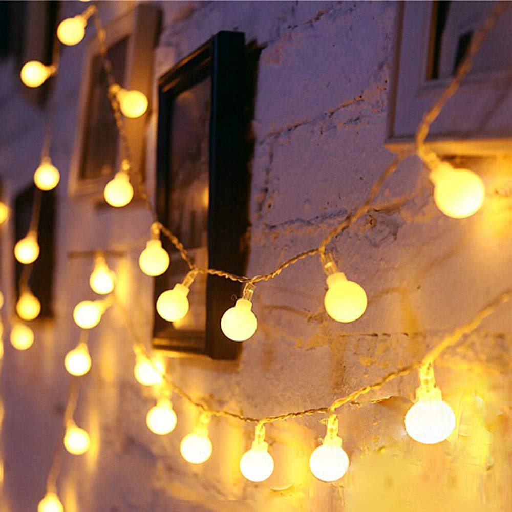 1.5M,3M,4M,5M LED Globe String Lights / Battery Operated Copper Wire Starry Fairy  Lights / Waterproof String Lamp Suitable Indoor Outdoor / Decoration Night  Light Perfect For Bedroom,Christmas,Ramadan,Parties,Wedding,Birthday,Kids  Room,Patio,Window ...