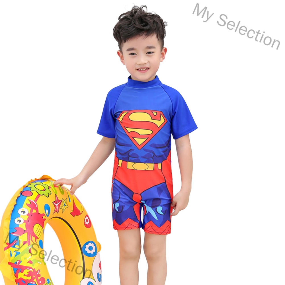 My Selection Cartoon Boy Kids Swimsuit Muslimah Swimwear