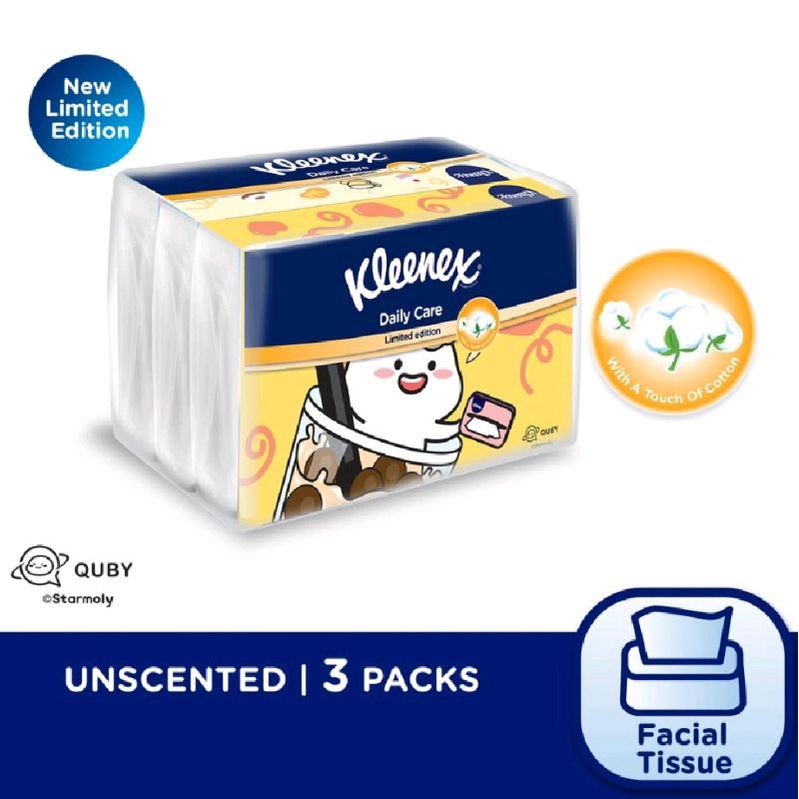 Kleenex limited edition 3 packs facial tissue Shopee Malaysia