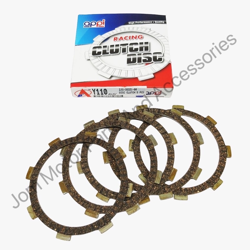 【APPI】YAMAHA Y100/Y110/Y110 SS/SS2/LAGENDA110/SRL110 Racing Clutch Disc Plate Kulit Klas (5PC)