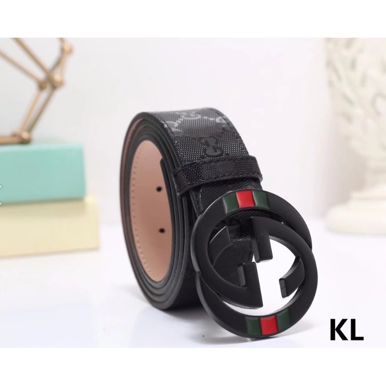 black on black gucci belt