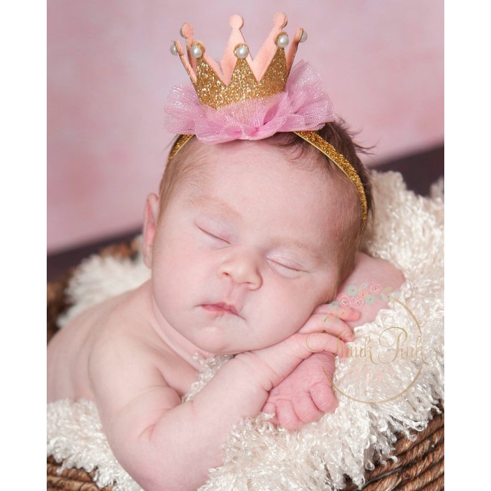 infant birthday crown