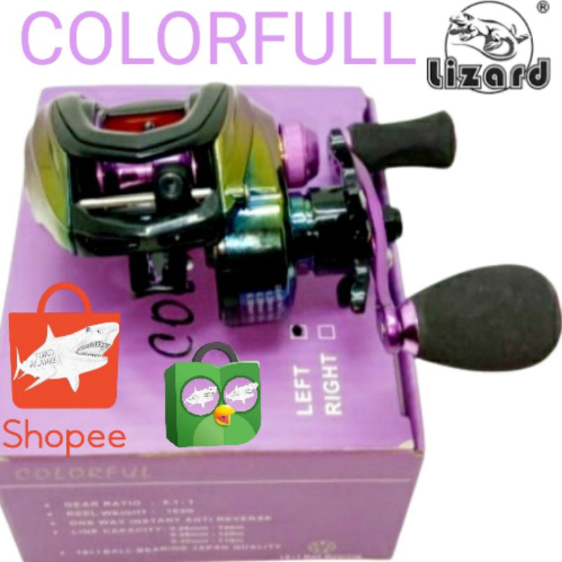 Bc bait casting lizard colorful reel