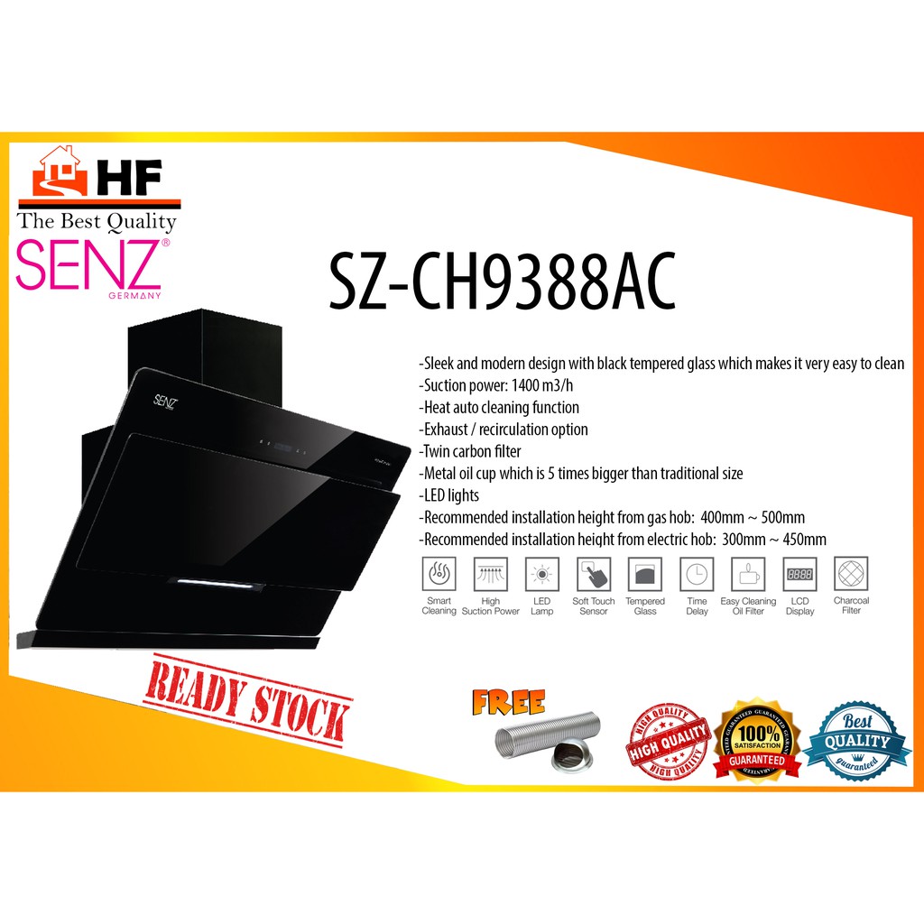 Senz Hood CH9388AC Ready Stock!!!