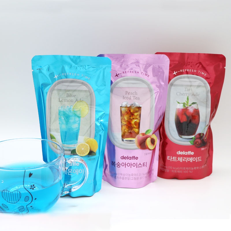 现货 Korea Delaffe Coffee Iced Peach Tea Blue Lemonade 韩国火爆便携袋袋咖啡饮料冰茶饮料 Shopee Malaysia